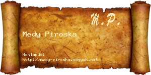 Medy Piroska névjegykártya